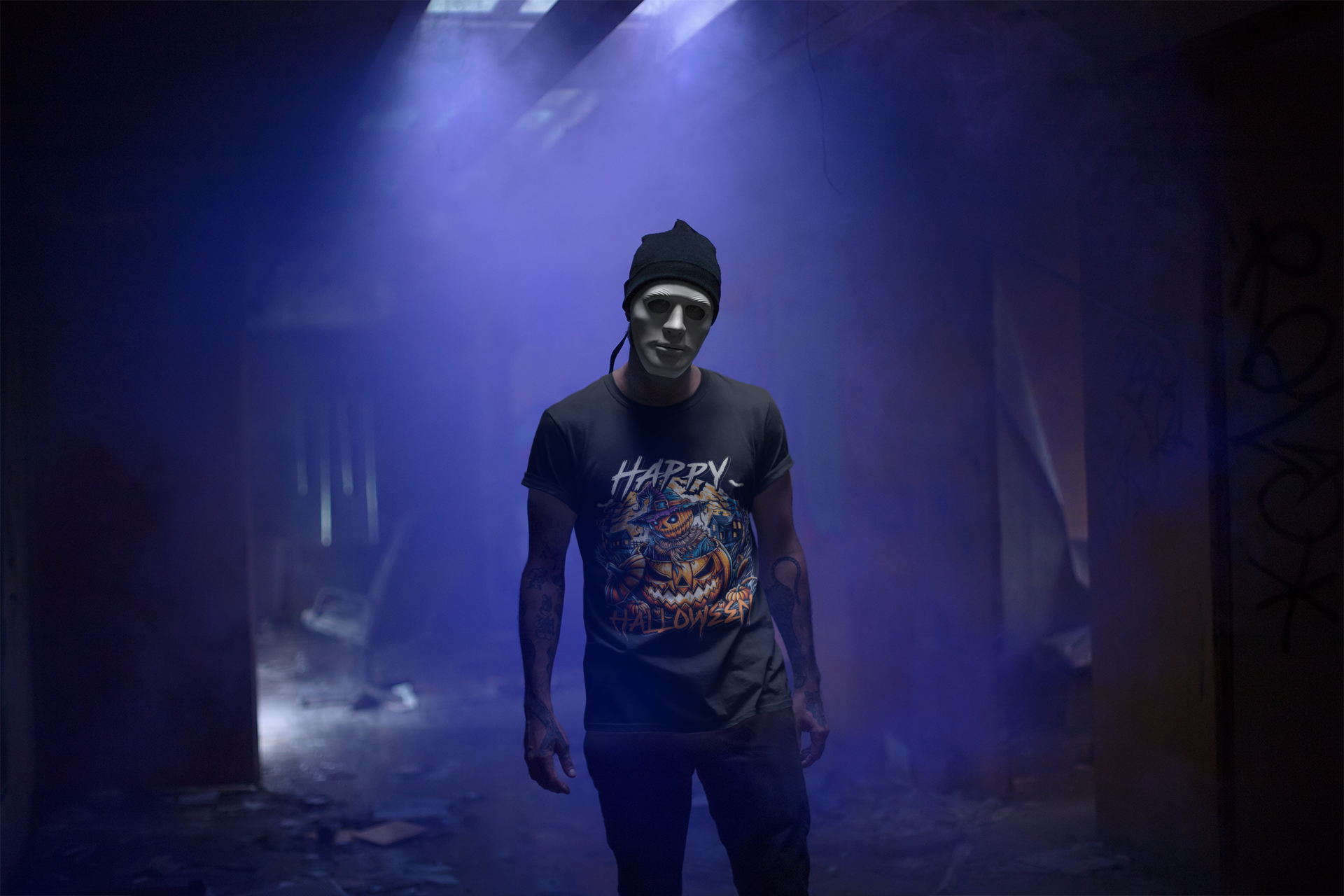 🎃 Happy Halloween Scarecrow T-Shirt 👻