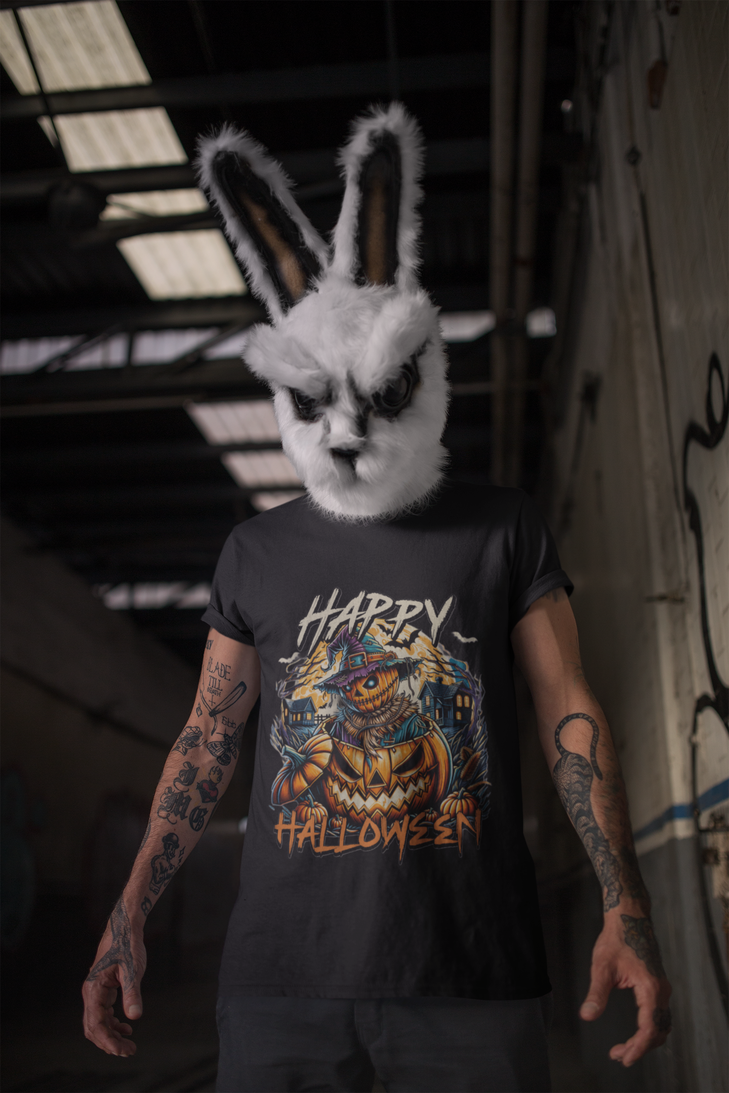 🎃 Happy Halloween Scarecrow T-Shirt 👻