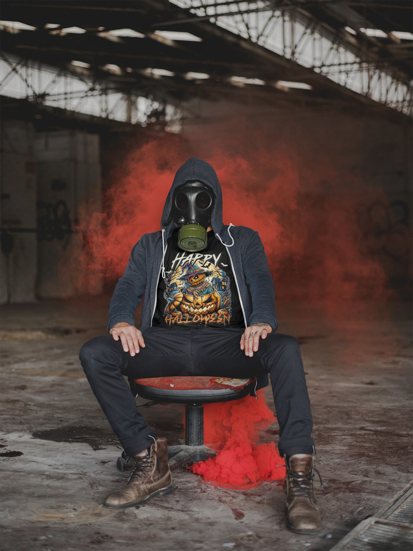 🎃 Happy Halloween Scarecrow T-Shirt 👻